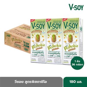 V-Soy Soy Milk Pistachio Formula 180 ml. X 36 boxes